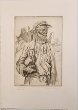 Alfred kitzig radierung - /,