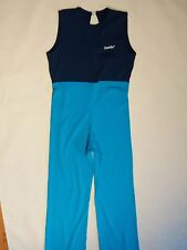 CARITE Gymnastikanzug lang Ballett Eiskunstlauf Turnen blau Gr. S 152 - 164 158