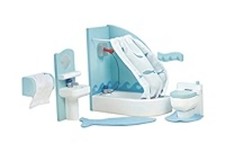 Puppenhaus Zuckerpflaume Holz Badezimmer Möbel Zimmer Set von Le Toy Van 