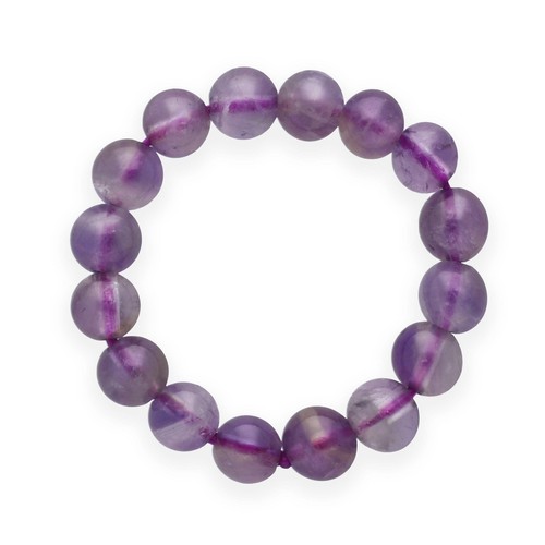 Amethyst elastischer kugelring - amethyst,