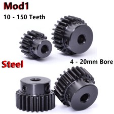 RC Motorritzel M1 Modul1 4 mm bis 20 mm Zahnrad Antrieb 10T - 150T Teeth