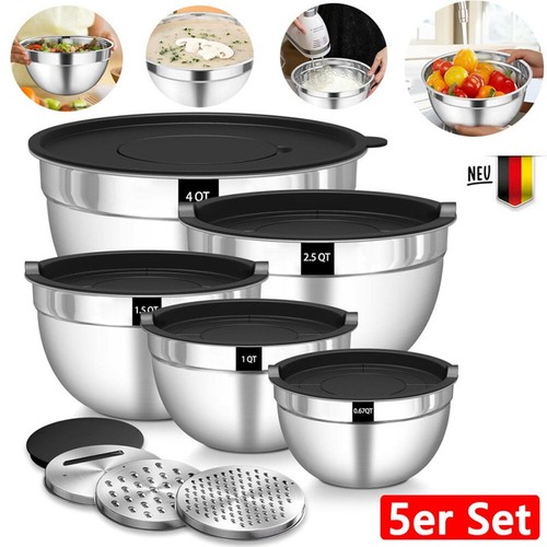5er set edelstahl - edelstahl, schüssel