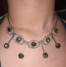 Art Deco Set Phyrit Silber Schmuckset Vintage Antik