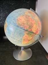 Alter Globus, von Scanglobe, Lampe, Weltkugel,Metallgestell