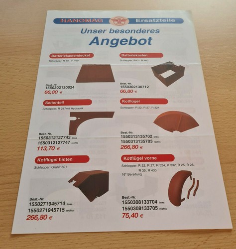 Hanomag ersatzteile - hanomag,