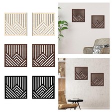 2Pcs Holz Wand Kunst Boho