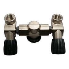 Vorsatzventil als Ventilerweiterung feststehend 230bar zwei Atemregler am Ventil