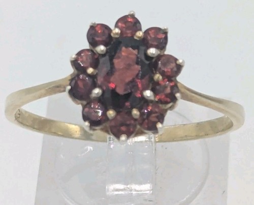Vintage granat ring 925 - vintage,