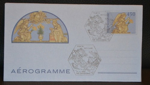 Vaticano aerogramme luca della - vaticano,aerogramme,