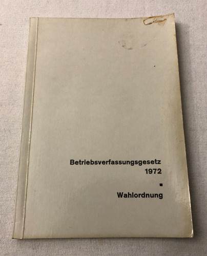 Betriebsverfassungsgesetz von