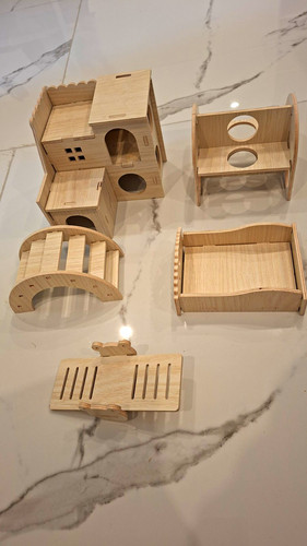 Holz kleintier zubehör - zubehör, set