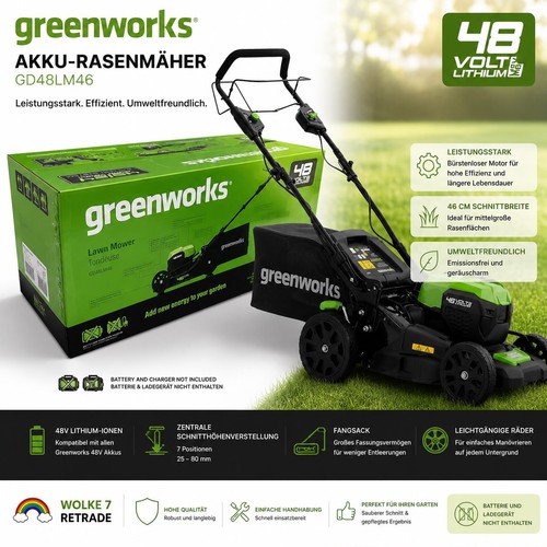 Rasenmäher greenworks - rasenmäher,