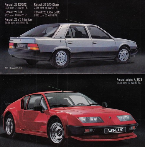 Renault turbo car 9 - 4, 5