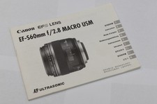 Canon EF-S 60mm f/2.8 Macro USM  - Anleitung, Manual, Bedienungsanleitung