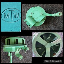 SIRENE DDR Handkurbelsirene VEB Wismar Feuerwehr Alarm MTW Handsirene Funktion !