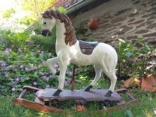 Schaukelpferd  Nostalgie Antik Holzpferd