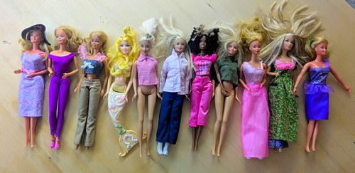 Barbiepuppen von mattel mit - mattel,