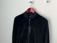 VERSACE Jacke Gr S schwarz Samt-Optik (NP:699,-€) *NEU*