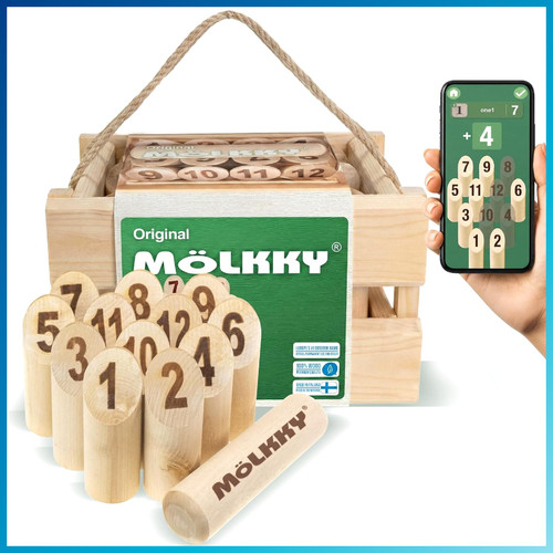 Mölkky wurfspiel set - set, kegel