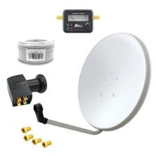 60cm sat anlage - quad, lnb