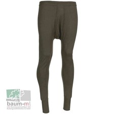 Unterhose der Bundeswehr Oliv Lang Bw Armee 100% Baumwolle Grün