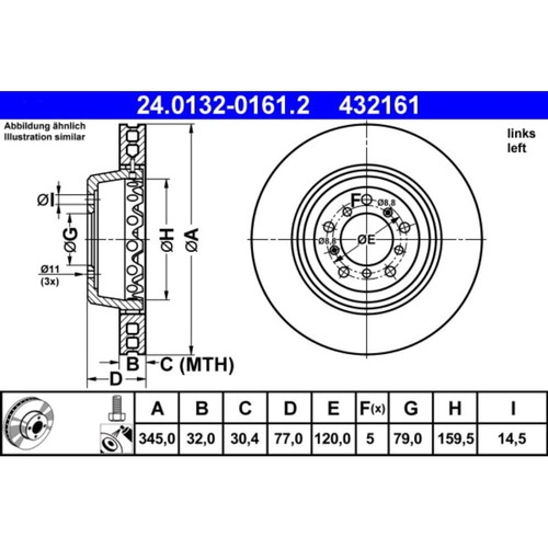 Bremsscheibe ate - bremsscheibe,