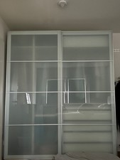Ikea Schiebetürpaar für Pax, Milchglas, 236 x 200 cm