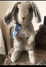 Seltener Steiff Hase Manni mit Knopf Ca 20 Cm
