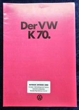 VW K 70 Prospekt 1.1974  mit
