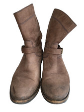 Belstaff Stiefeletten Leder braun Gr. 37 Schuhe Boho Style