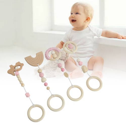 Pink 4pcs kinderwagen - pink,