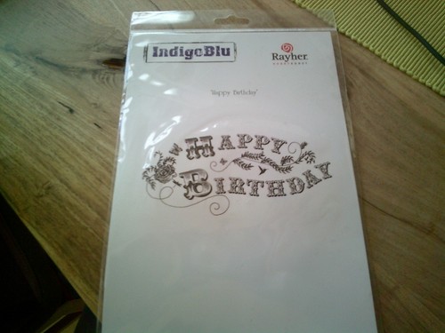 Indigoblu stempel happy - 5, "happy