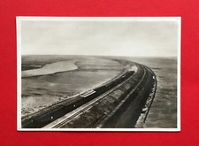 Foto AK Insel Sylt Hindenburgdamm mit Eisenbahn Dampflok ( 55200