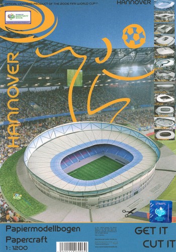 Kartonmodell stadion hannover - kartonmodell,