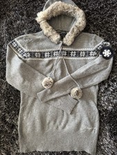 Kingsland Kapuzenpullover Smit echte Kaninchenfell Gr S Grau Gebraucht