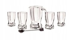 NOVIS 4 Gläser mit Krug mit Rührlöffel -  801297