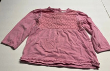 Rosa gemusterter Pullover -