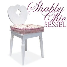 Sessel weiß Shabby Chic mit