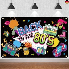 TOPJOWGA Zurück in die 80er Jahre Banner, 80er Jahre Party Dekorationen, 80er 