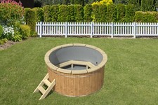 Thermoholz Badebottich 180 cm + PVC Einsatz + Randbretter Hottube Badezuber Fass