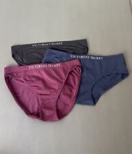 Victoria's Secret Unterwäsche Set Bikini Slip S Unterhose Schwarz Bordeaux Blau