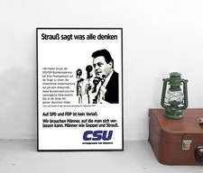 Poster CSU Franz Josef Strauss