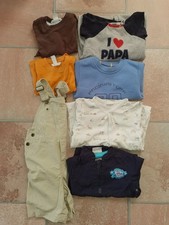 7 Teile Gr. 86 für Jungs Pullover Strampler Latzhose Jacke