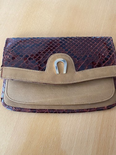 Vintage leder geldbörse - leder,