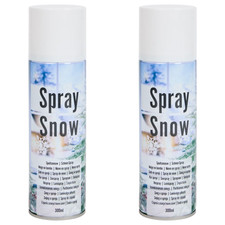 2x 300ml Schneespray Fenster