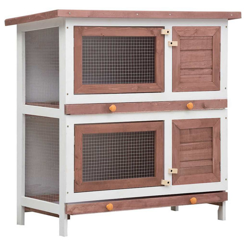 Kaninchenstall türen braun - kaninchenstall, 4