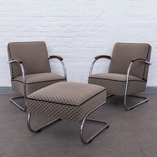 Mücke-Melder Famos 21 Bauhaus Sessel Gruppe mit Hocker