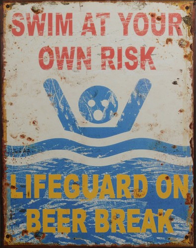 Blechschild lifeguard - blechschild, "lifeguard"
