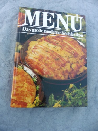 Ein buch menü - das, große