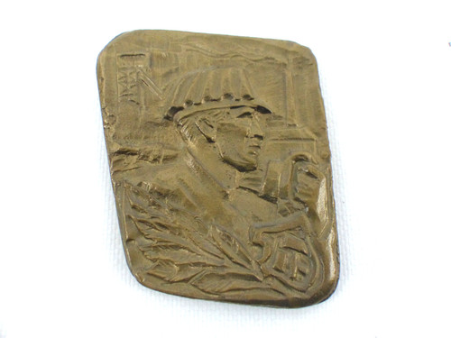 Alte bronze plakette bergbau - bronze,